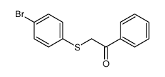 2-(4-bromophenyl)sulfanyl-1-phenylethanone结构式