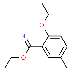 Benzenecarboximidic acid, 2-ethoxy-5-methyl-, ethyl ester (9CI)结构式