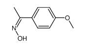(Z)-1-(4-methoxyphenyl)ethanone oxime Structure