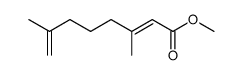 methyl (2E)-3,7-dimethyl-2,7-octadienoate Structure