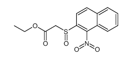 ethyl 2-((1-nitronaphthalen-2-yl)sulfinyl)acetate Structure