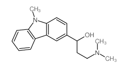 9H-Carbazole-3-methanol,a-[2-(dimethylamino)ethyl]-9-methyl- Structure