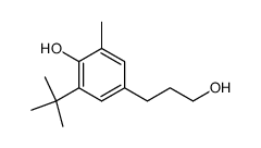 3-(3-tert-butyl-4-hydroxy-5-methylphenyl)propan-1-ol结构式