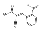 2-氰基-3-(2-硝基苯基)丙烯酰胺结构式