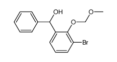 (3-bromo-2-(methoxymethoxy)phenyl)(phenyl)methanol结构式