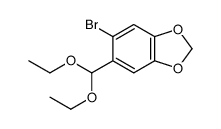 5-bromo-6-(diethoxymethyl)-1,3-benzodioxole结构式