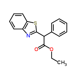 Ethyl 1,3-benzothiazol-2-yl(phenyl)acetate Structure