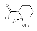 顺-2-氨基-2-甲基-环己烷甲酸结构式