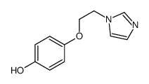 4-(2-imidazol-1-ylethoxy)phenol结构式