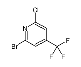 2-溴-6-氯-4-(三氟甲基)吡啶结构式