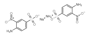 2-Nitroaniline-4-sulfonic acid ammmonium sodium salt structure