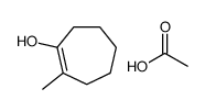 acetic acid,2-methylcyclohepten-1-ol结构式