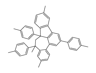 2,10,12-trimethyl-6,12,13a-tris(p-methylphenyl)benzo[6,7]cycloheptadieno[1,2,3-jk]fluorene结构式