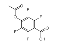 4-乙酰氧基-2,3,5,6-四氟苯甲酸结构式
