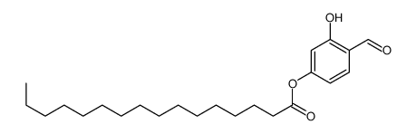 (4-formyl-3-hydroxyphenyl) hexadecanoate Structure