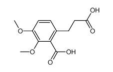 3-(2-carboxy-3,4-dimethoxy-phenyl)-propionic acid结构式