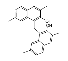 3,7,3',7'-tetramethyl-1,1'-methanediyl-di-[2]naphthol结构式