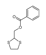 2-[(phenylcarbonyloxy)methyl]-1,3-dithiolane结构式