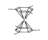 (mesitylene)2V(1+) Structure