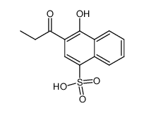 4-hydroxy-3-propionyl-naphthalene-1-sulfonic acid Structure