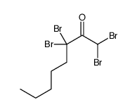 1,1,3,3-tetrabromooctan-2-one Structure