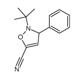 2-tert-butyl-3-phenyl-3H-1,2-oxazole-5-carbonitrile结构式