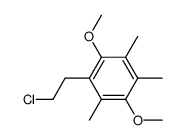 1-(2-chloro-ethyl)-2,5-dimethoxy-3,4,6-trimethyl-benzene Structure