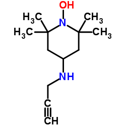 2,2,6,6-Tetramethyl-4-(2-propyn-1-ylamino)-1-piperidinol Structure