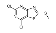 5,7-Dichloro-2-(methylthio)thiazolo[4,5-d]pyrimidine Structure