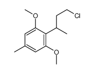 2-(4-chlorobutan-2-yl)-1,3-dimethoxy-5-methylbenzene结构式