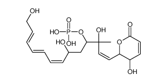 [(1E,7E,9E,11E)-3,6,13-trihydroxy-1-(3-hydroxy-6-oxo-2,3-dihydropyran-2-yl)-3-methyltrideca-1,7,9,11-tetraen-4-yl] dihydrogen phosphate Structure