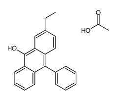 acetic acid,2-ethyl-10-phenylanthracen-9-ol Structure