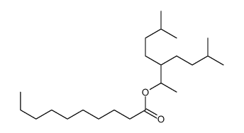 [6-methyl-3-(3-methylbutyl)heptan-2-yl] decanoate结构式