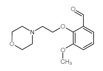 3-甲氧基-2-[2-(4-吗啉基)乙氧基]苯甲醛结构式