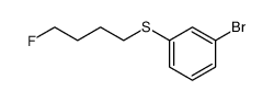 1-Bromo-3-(4-fluoro-butylsulfanyl)-benzene Structure