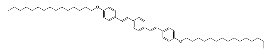 1,4-bis[2-(4-pentadecoxyphenyl)ethenyl]benzene结构式