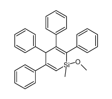 1-methoxy-1-methyl-2,3,4,5-tetraphenyl-4H-siline结构式