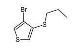 3-bromo-4-propylsulfanylthiophene Structure