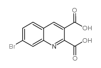 7-溴喹啉-2,3-二羧酸结构式
