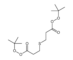 tert-butyl 3-(3-tert-butylperoxy-3-oxopropyl)sulfanylpropaneperoxoate Structure
