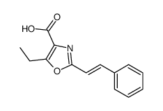 5-ethyl-2-(2-phenylethenyl)-1,3-oxazole-4-carboxylic acid Structure
