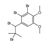 2,3-dibromo-1-(1,2-dibromo-2-methylpropyl)-4,5-dimethoxybenzene Structure