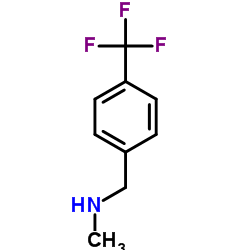 N-甲基-4-三氟甲基苄胺结构式