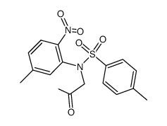 N-acetonyl-5-methyl-2-nitro-N-p-tolylsulphonylaniline Structure