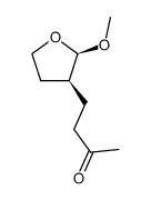 cis-4-(2-methoxytetrahydrofuran-3-yl)butan-2-one Structure
