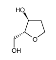 1,2-二脱氧-D-呋喃核糖结构式