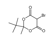 5-bromo-2-tert-butyl-2-methyl-1,3-dioxane-4,6-dione Structure