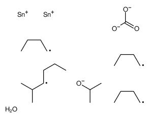 [dibutyl-[butyl-(2-methylhexan-3-yl)-propan-2-yloxystannyl]oxystannyl] carbonate Structure