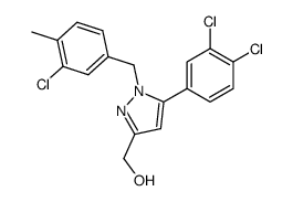 (1-(3-Chloro-4-methylbenzyl)-5-(3,4-dichlorophenyl)-1H-pyrazol-3-yl)methanol Structure