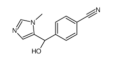4-[(R)-hydroxy-(3-methylimidazol-4-yl)methyl]benzonitrile Structure